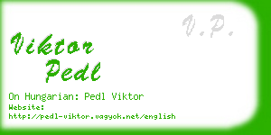 viktor pedl business card